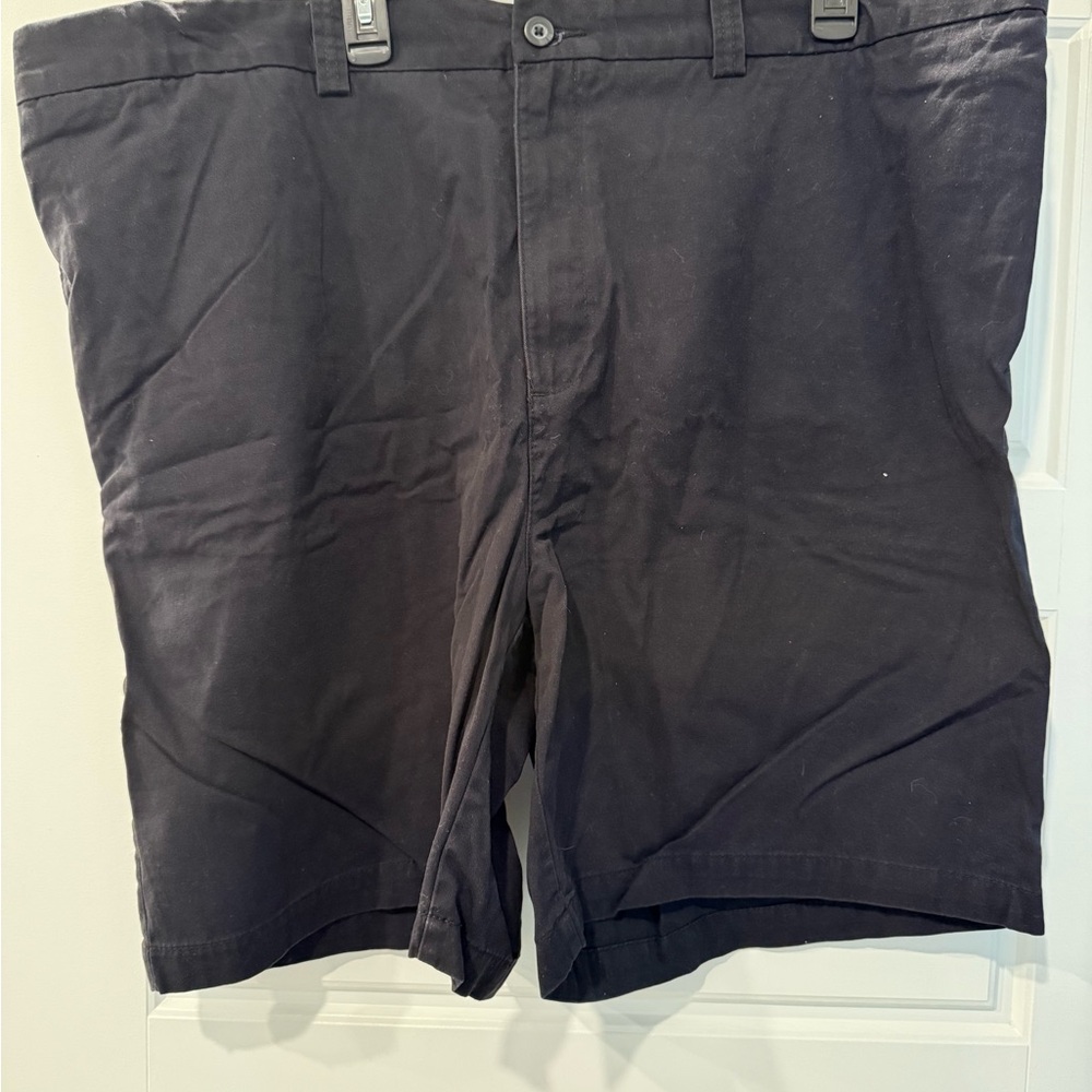 HB Black Flat Front Shorts Casual Style